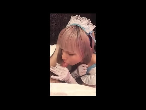 ❤️ יפני איידול [מאיוקה], תחפושת עוזרת צרפתית, חלק 1, מציצה וטלטלה עם קרם ❤️ סופר-פורנו אצלנו ❌️❤